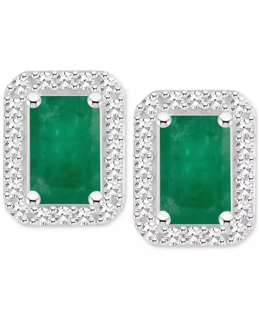 Macy
s Sapphire (1-2/5 ct. t.w) 
Diamond (1/5 ct. t.w.) Stud Earrings in Sterling Silver (Also in Ruby 
Emerald) 3