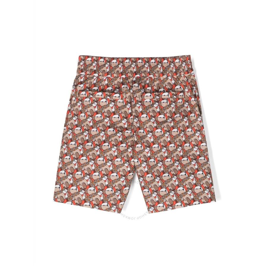 Burberry Burberry Kids Halford Bear Printed Shorts, Size 14Y