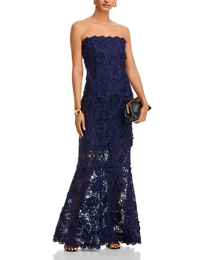 lace traditional dresses Boho Red Lace Maxi Dress Red / XL main image 1