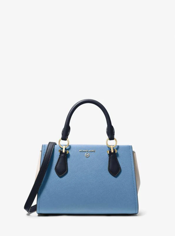 Michael Kors Marilyn Small Color-Block Saffiano Leather Crossbody Bag 1