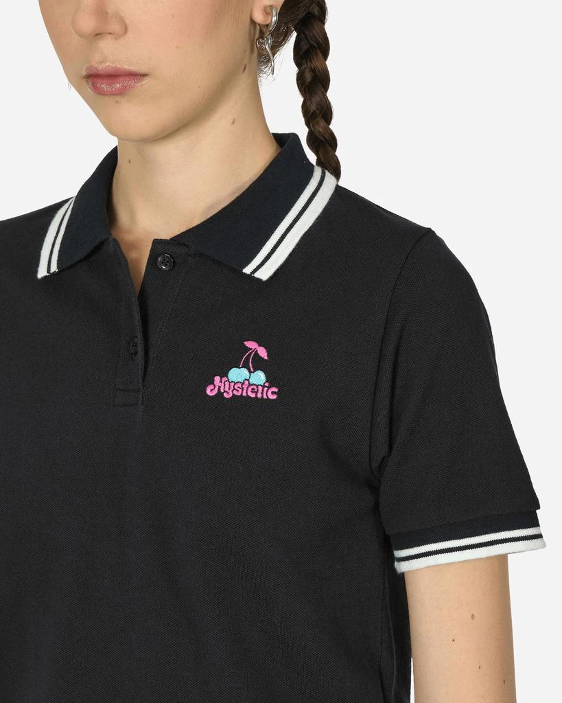 Hysteric Glamour Poison Cherry Short Polo Shirt Black 5