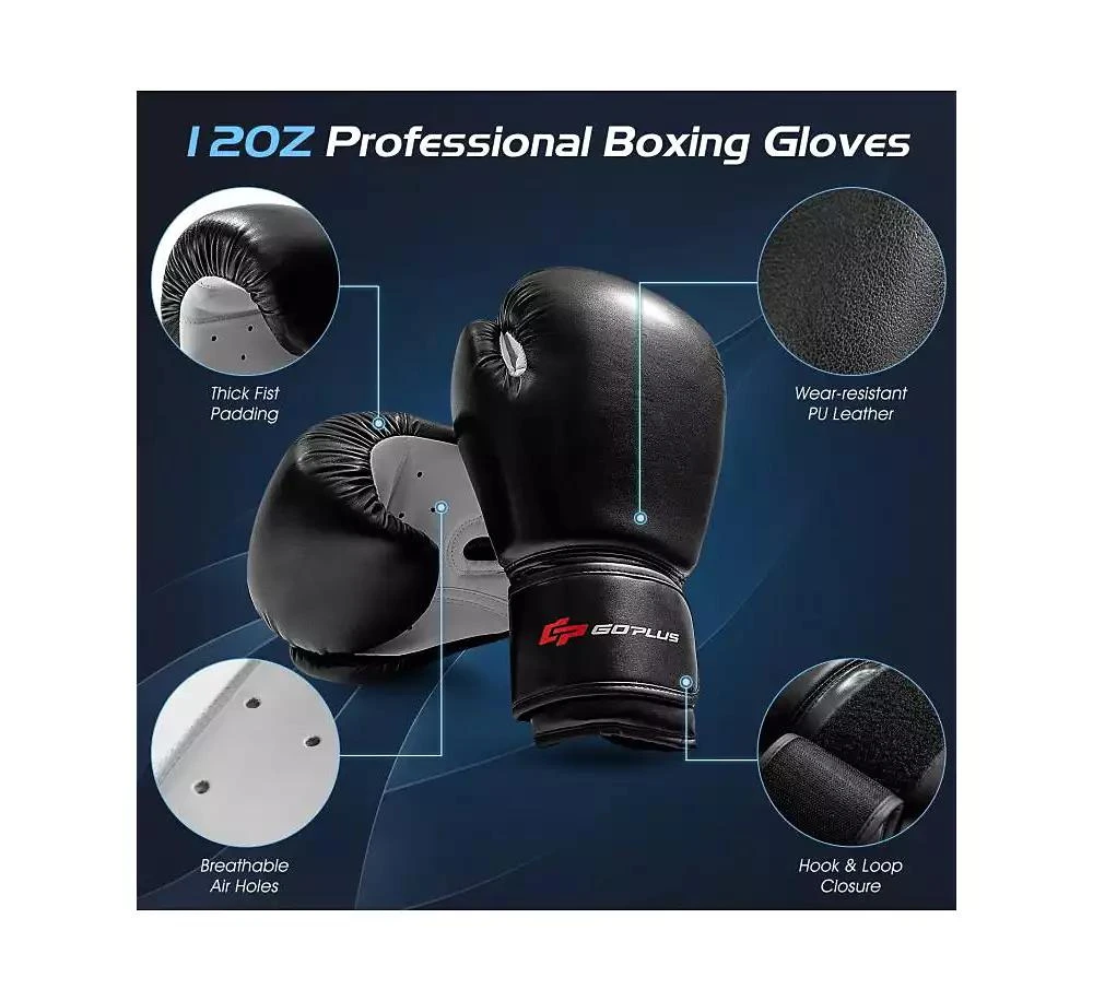 Slickblue 70 Inch Freestanding Punching Boxing Bag with 12 Suction Cup Base 3