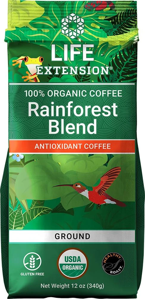Life Extension Life Extension Rainforest Blend Ground Coffee, 12 oz 1
