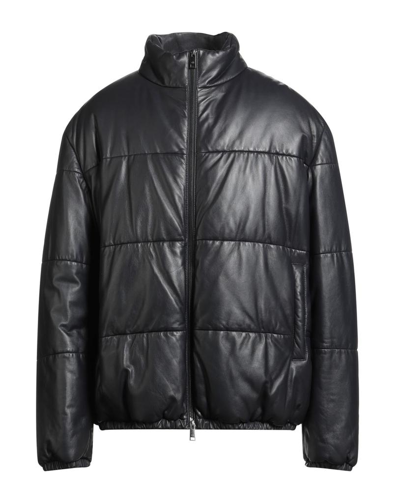 MKI Miyuki Zoku Appliquéd wool-blend and leather varsity jacket