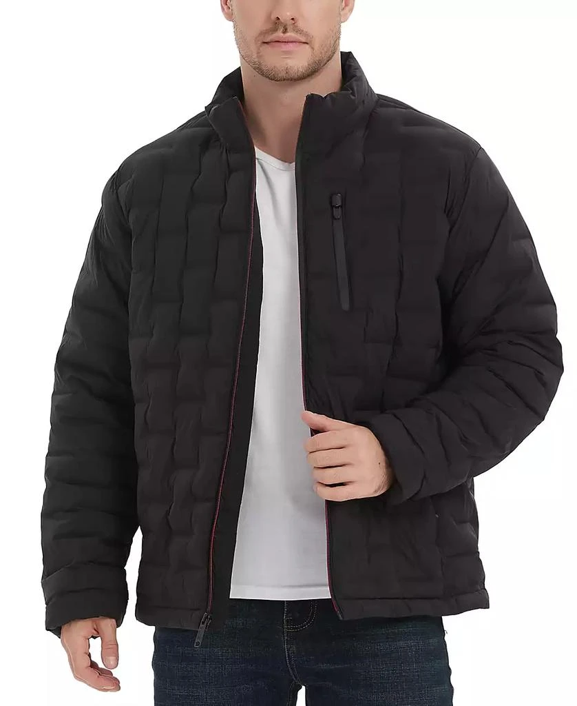 Outdoor United Men's Stretch Seamless Brick Quilted Full-Zip Puffer Jacket 5