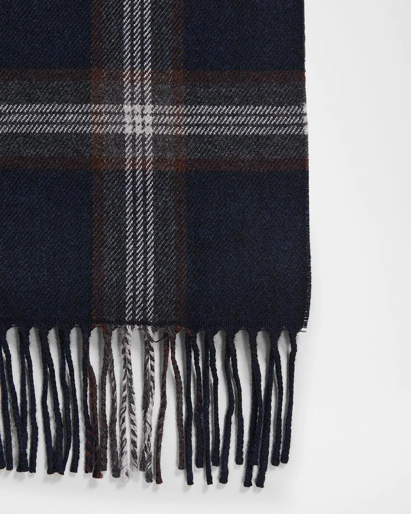 Eton Men's Prince Of Wales Merino Wool Scarf 4