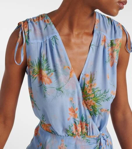 VERONICA BEARD Dovima floral silk maxi dress 4