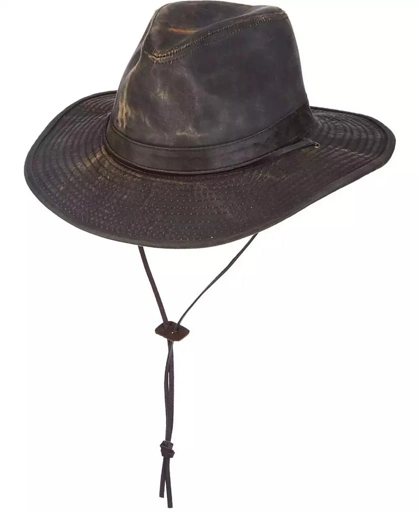 Dorfman Pacific Men's Weathered Big-Brim Safari Hat 2