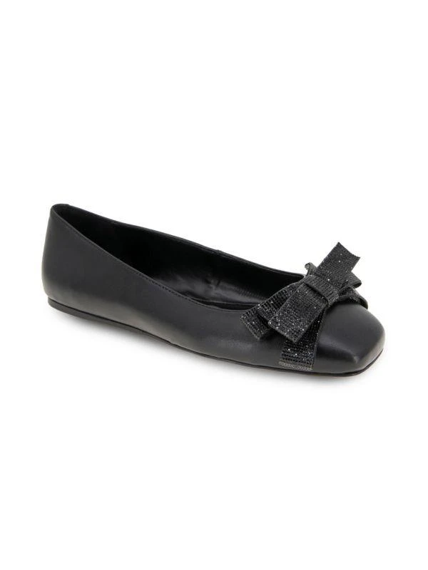 BCBG Haniba Crystal Bow Ballet Flats 2