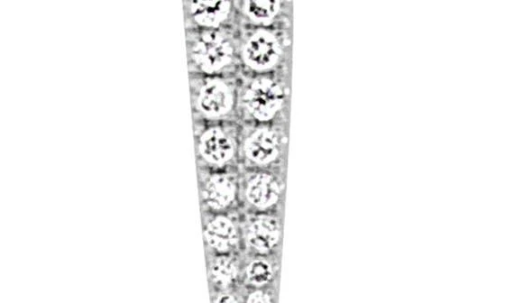 Bony Levy 18K White Gold Pavé Diamond Pendant Necklace - 0.09ct. 2