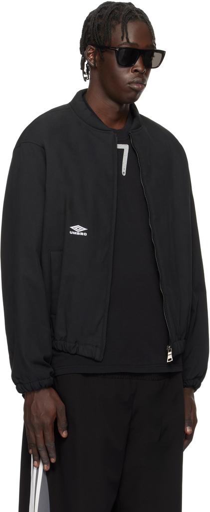 Umbro Black Padded Bomber Jacket