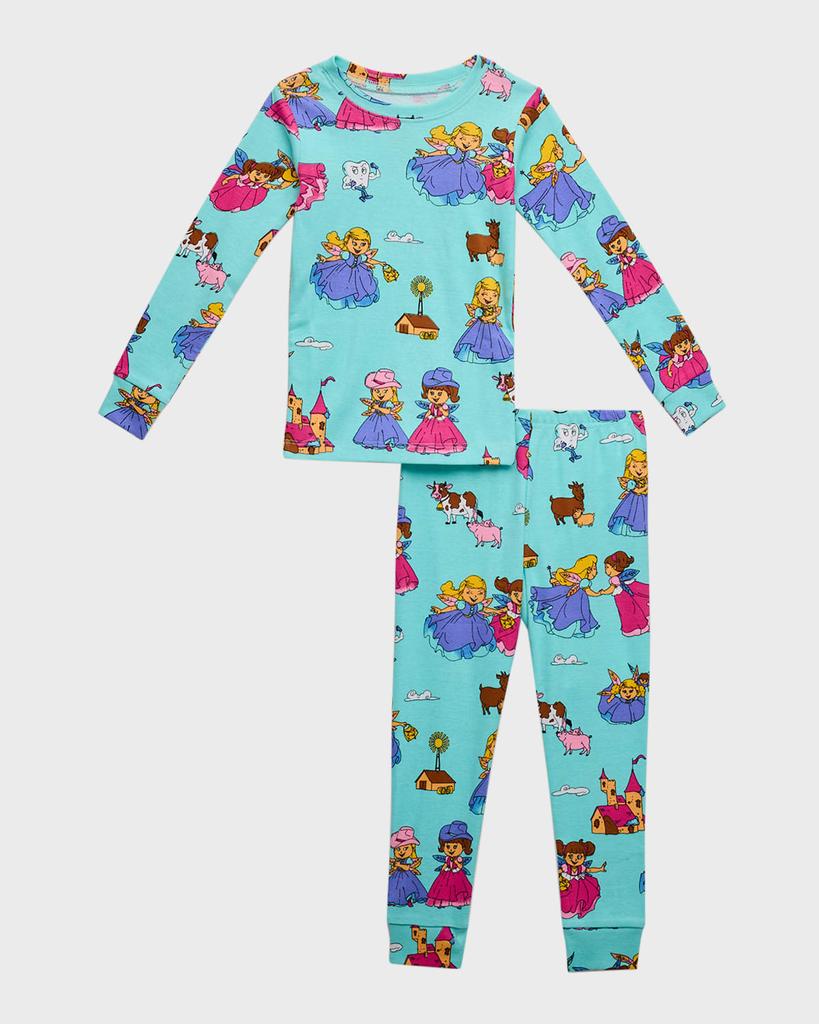 Books To Bed Girl's Abella Two-Piece Pajama Set, Size 2-10