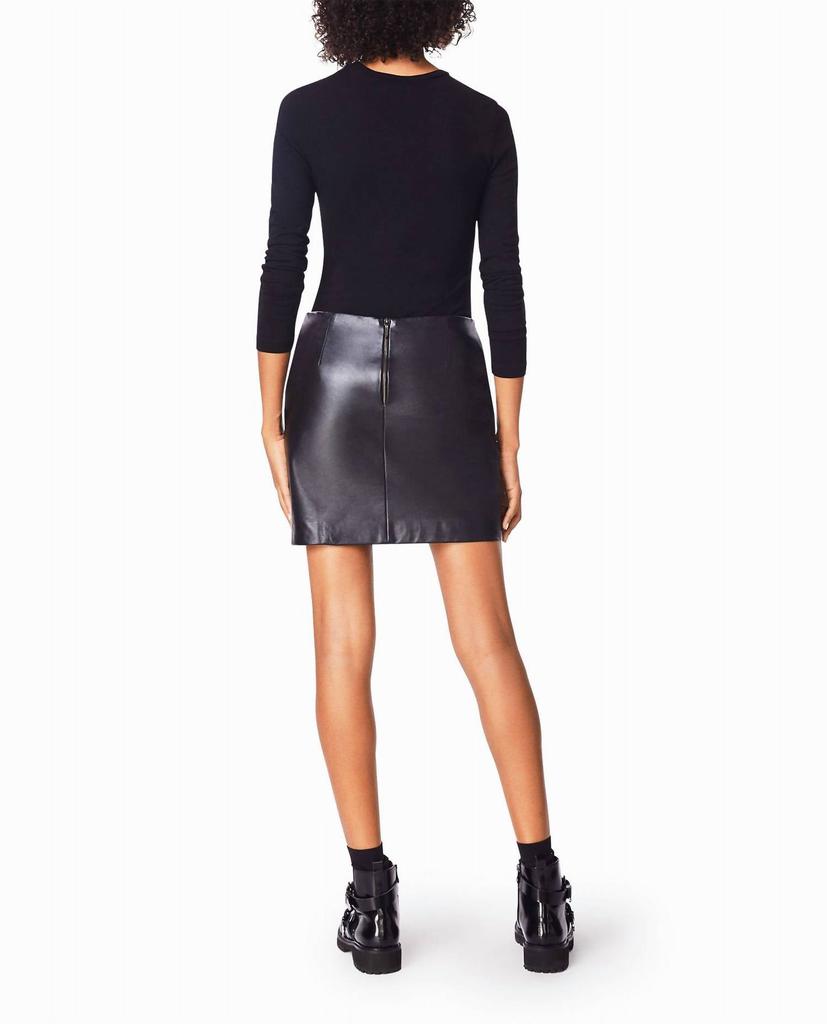 Nicole Miller Nicole Miller - Sheep Leather Mini Skirt