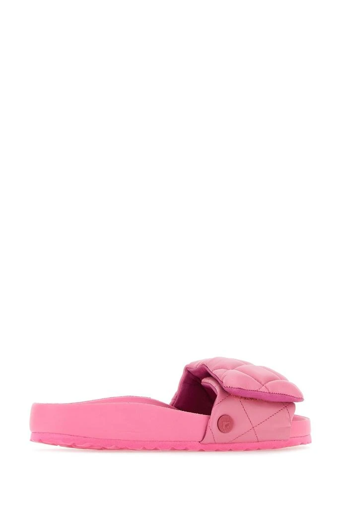 Birkenstock Pink leather Sylt Padded slippers 2