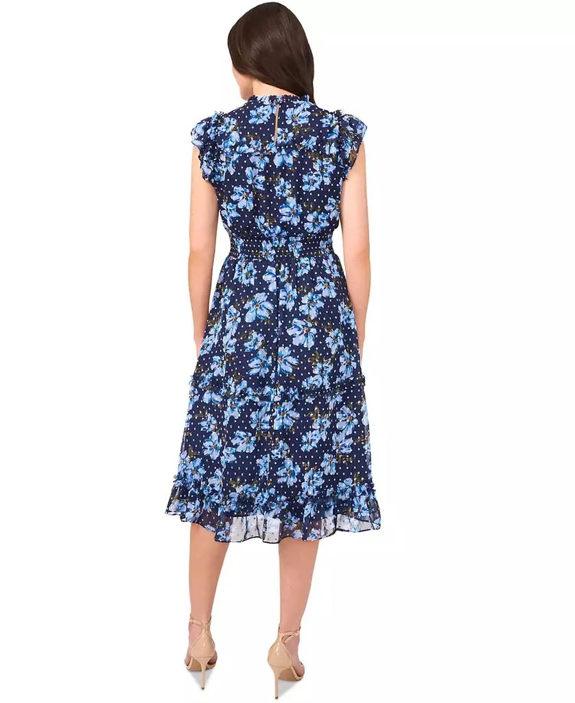 brown tiered midi dress Smocked Tiered Midi Dress: Elevate your Wardrobe OFF White / SMALL