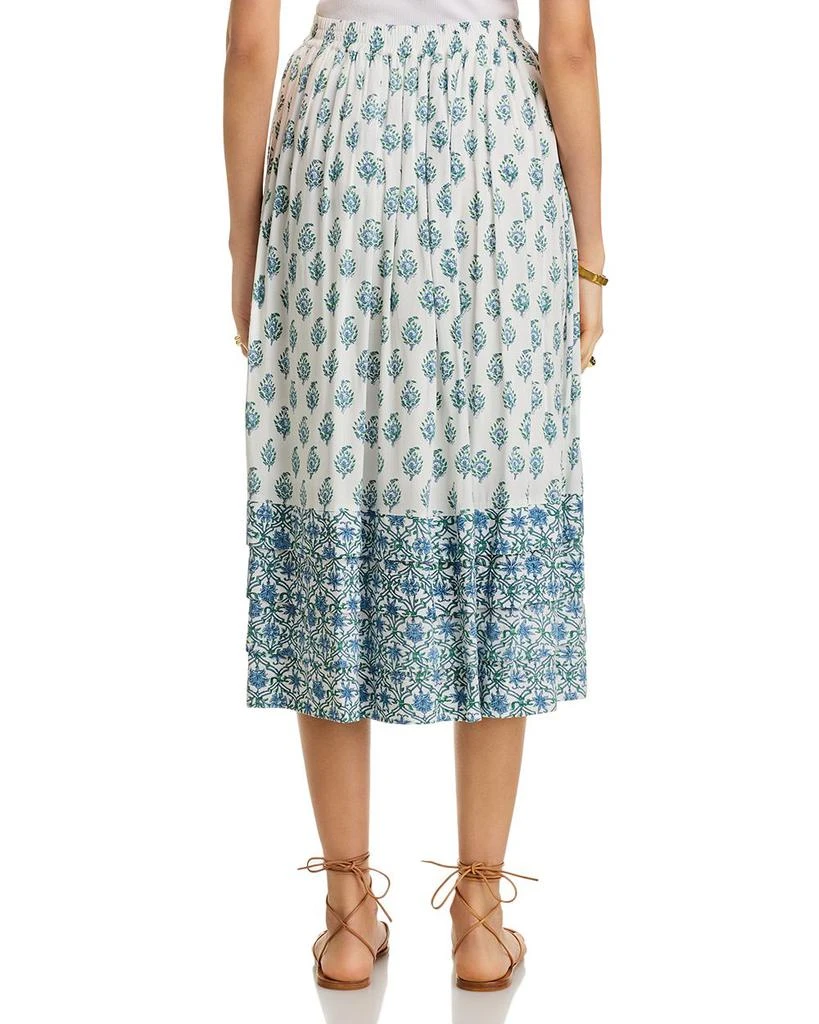 AREA Block Print Midi Skirt 3