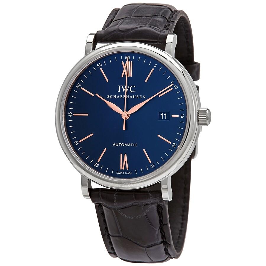 IWC Schaffhausen Portofino Automatic Blue Dial Men's Watch IW356523
