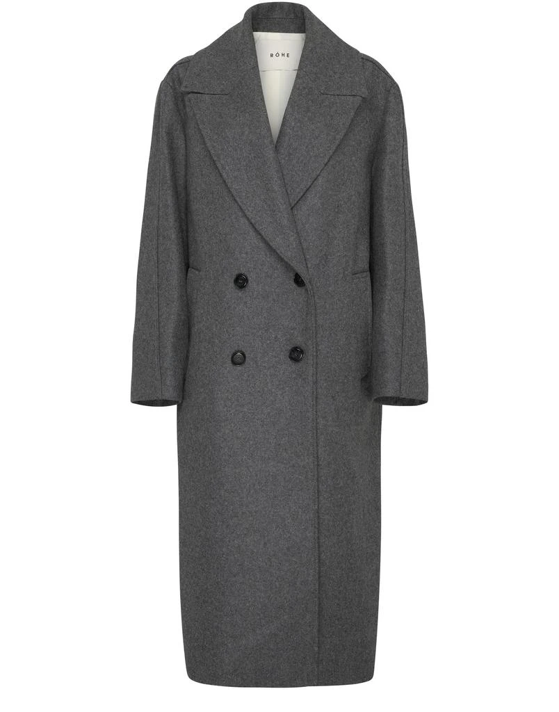 ROHE Long double-breasted coat 1