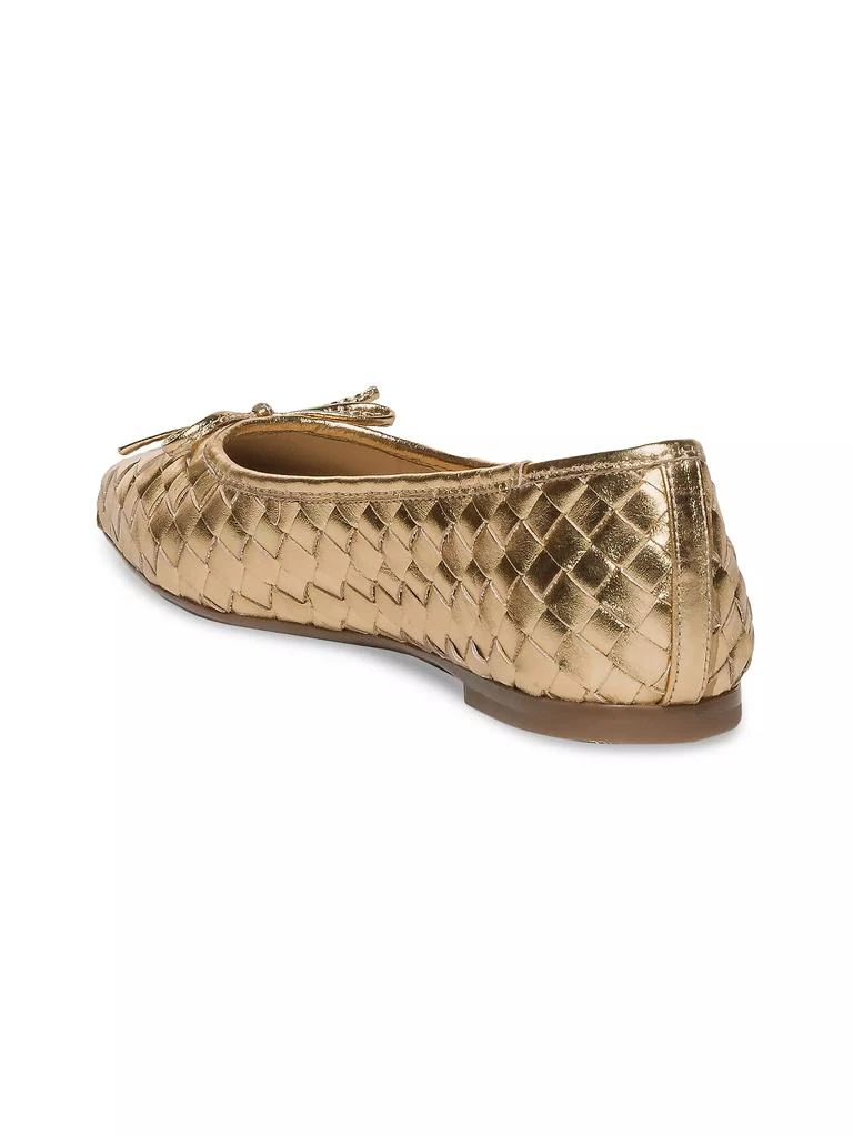 Bernardo Gwynn Woven Leather Ballet Flats 6