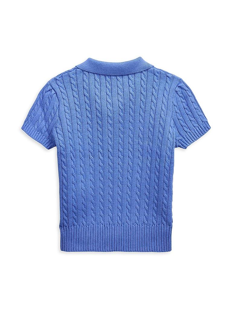Ralph Lauren Little Girl's & Girl's Cable-Knit Polo Shirt