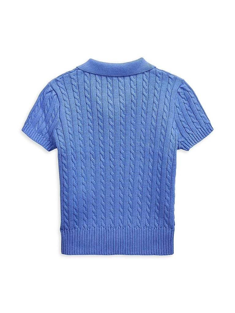 Ralph Lauren Little Girl's &amp; Girl's Cable-Knit Polo Shirt 2