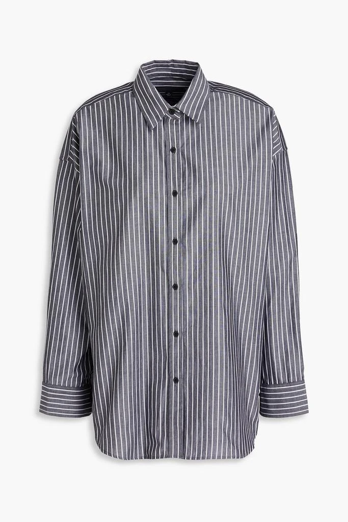 Nili Lotan Mael oversized striped cotton Oxford shirt 1