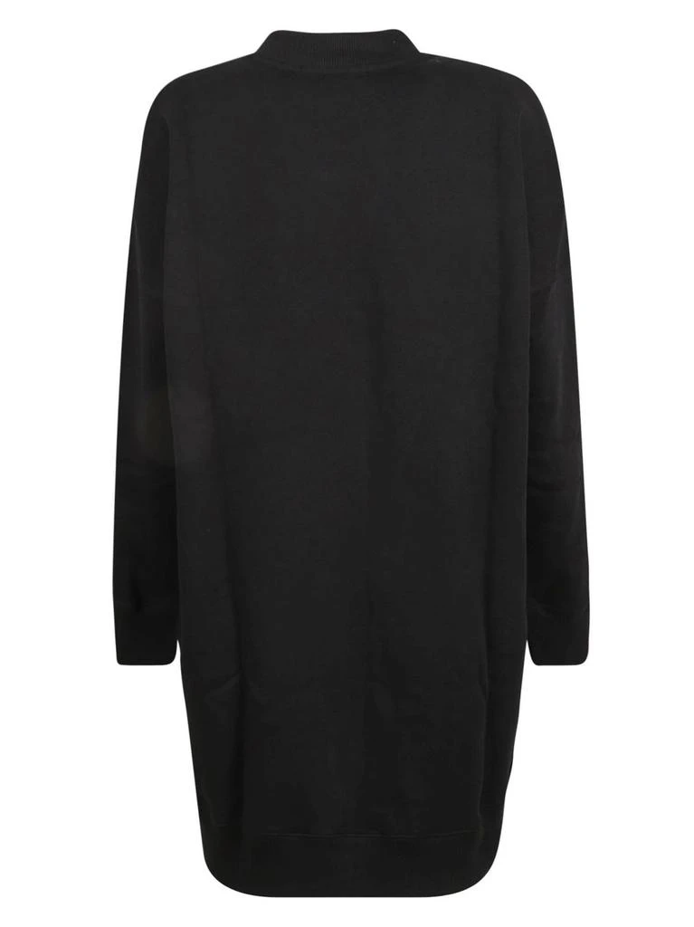 MSGM MSGM Logo-Printed Crewneck Sweatshirt Dress 2