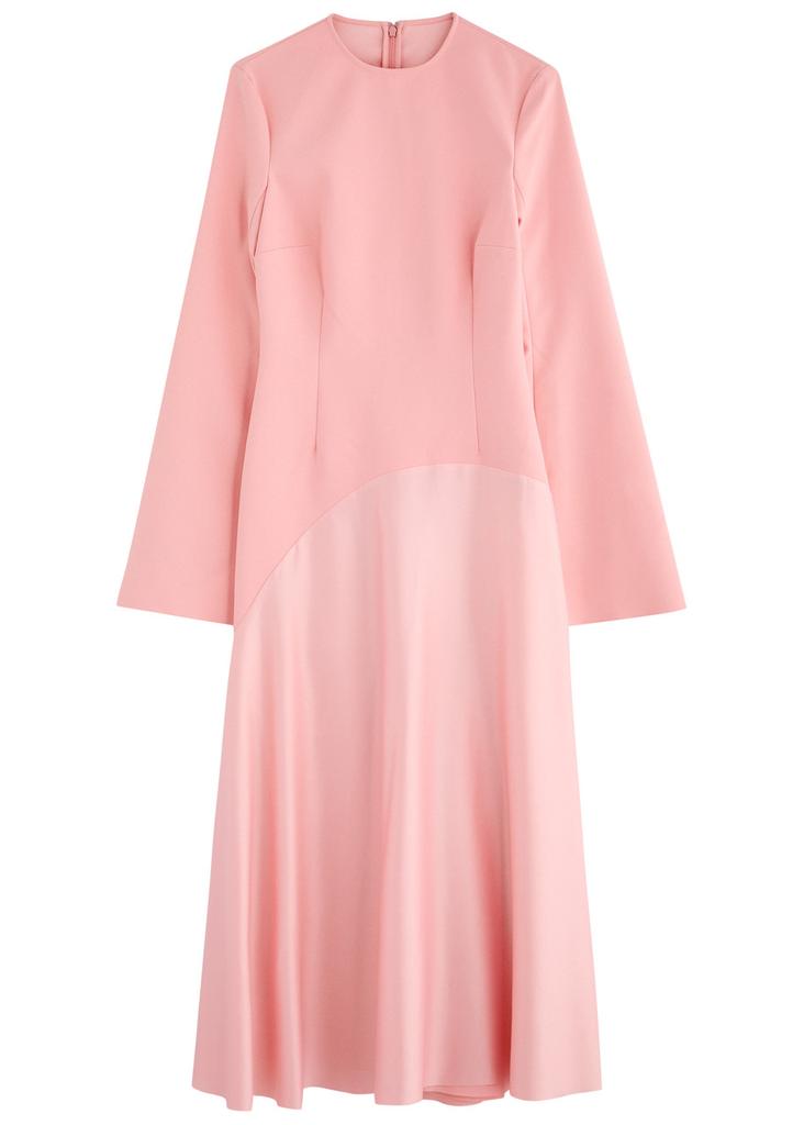 SOLACE LONDON Vera サテン ショール ロング ドレス 関税込み サテンオフショルダーロングドレスブラックXSサイズ(36