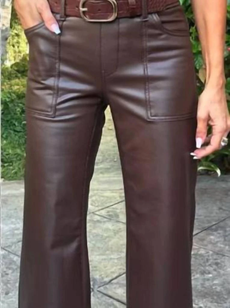 BEVY FLOG Bevy Flog - Christine Vegan Leather Pull On Pants 2