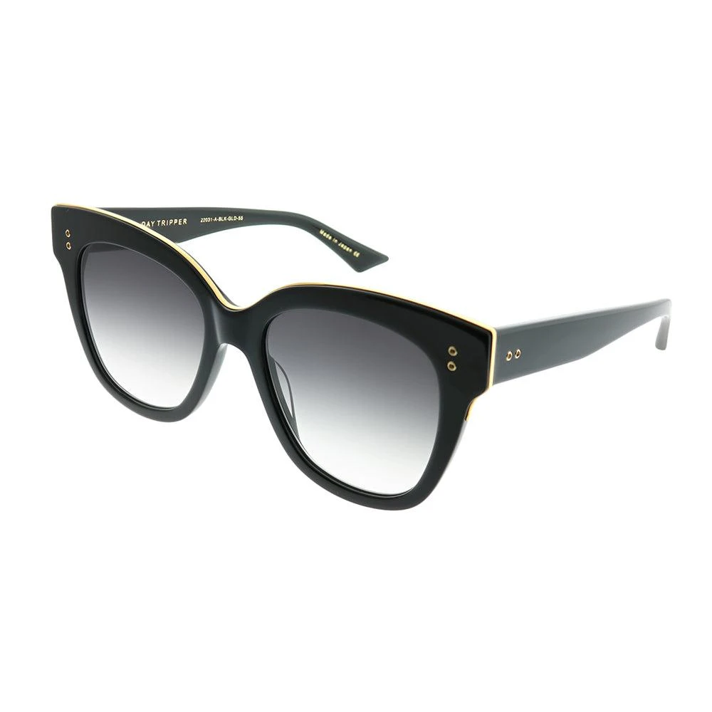 Dita Day Tripper 22031-A-BLK-GLD-55 Unisex Square Sunglasses 1