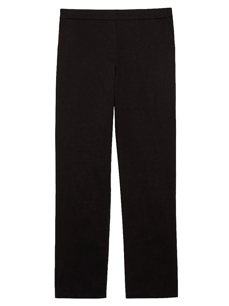 Theory Treeca Linen Pull-On Crop Pants 1