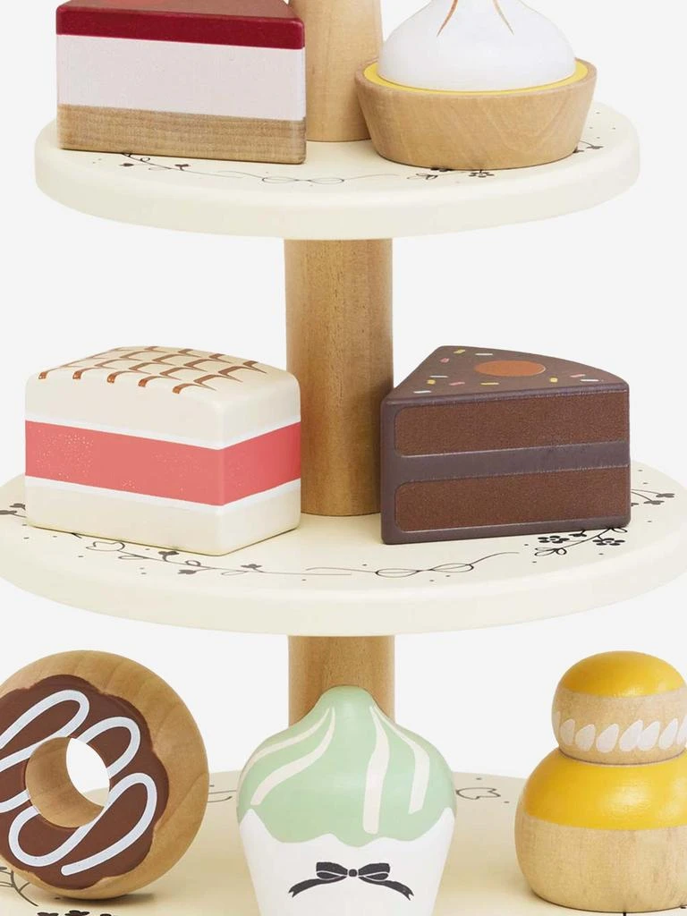 Le Toy Van Three Tier Patisserie Cake Stand-8 Piece ( W:17.5 x D:17.5 x H:25cm) 4