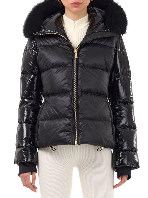 Gorski AprÃ©s-Ski Toscana Shearling Trim Down Jacket 1