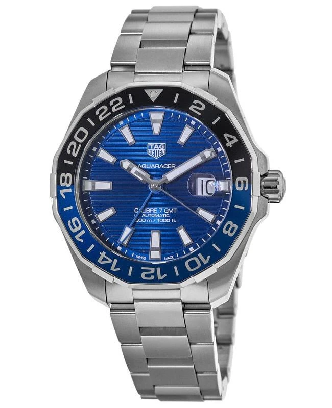 TAG Heuer Tag Heuer Aquaracer 300M Automatic GMT Blue Dial Steel Men's Watch WAY201T.BA0927 1