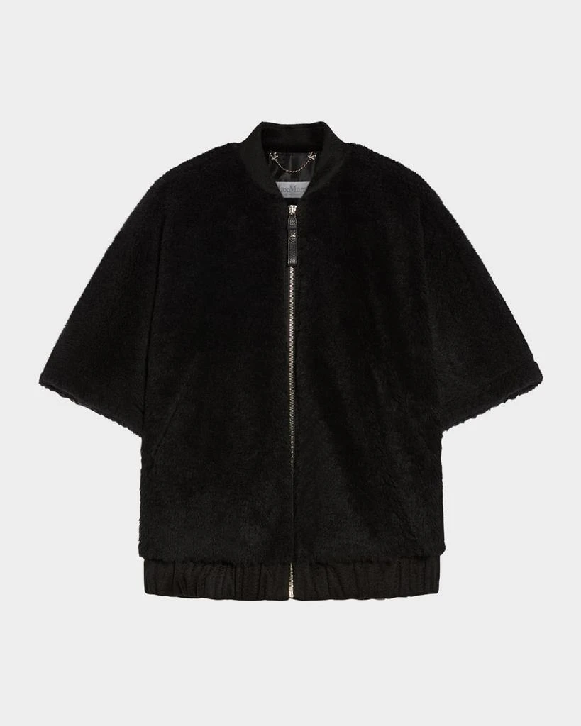 Max Mara Briose Wool Blend Wrap Poncho 1