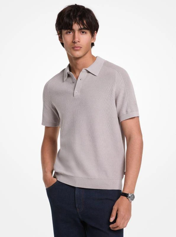 Michael Kors Cotton Mouliné Polo Shirt 1