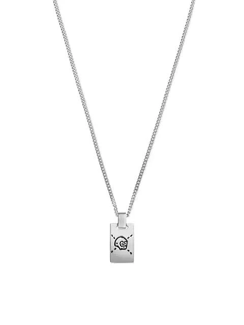 Gucci Unisex GucciGhost Sterling Silver Necklace 1