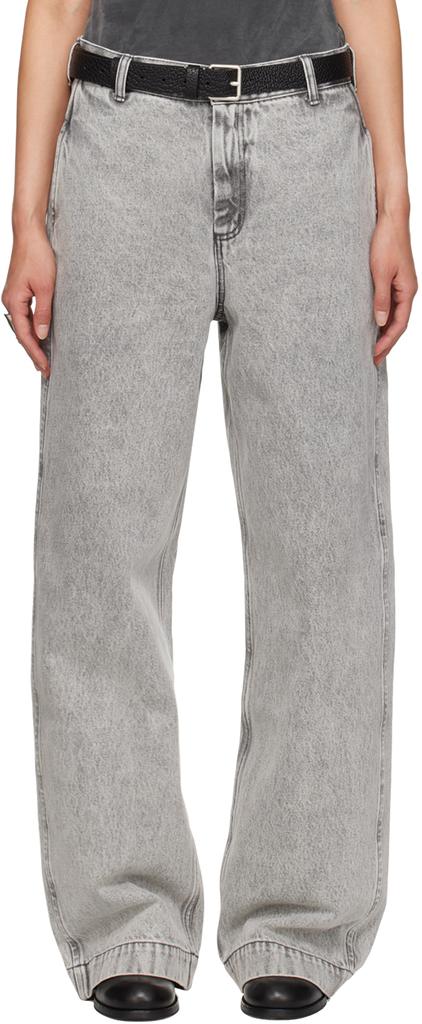 mfpen Gray Straight Cut Jeans