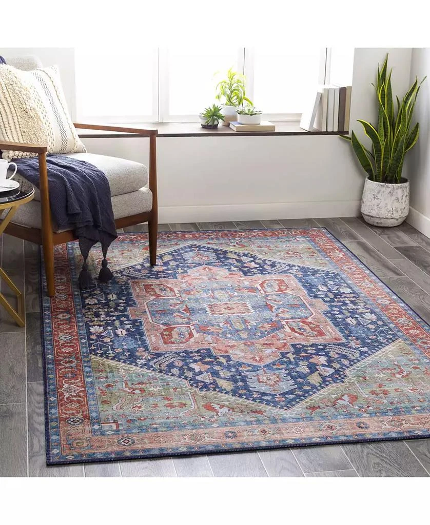 Surya Iris IRS-2312 Navy 2'6" x 7'6" Runner Area Rug 4