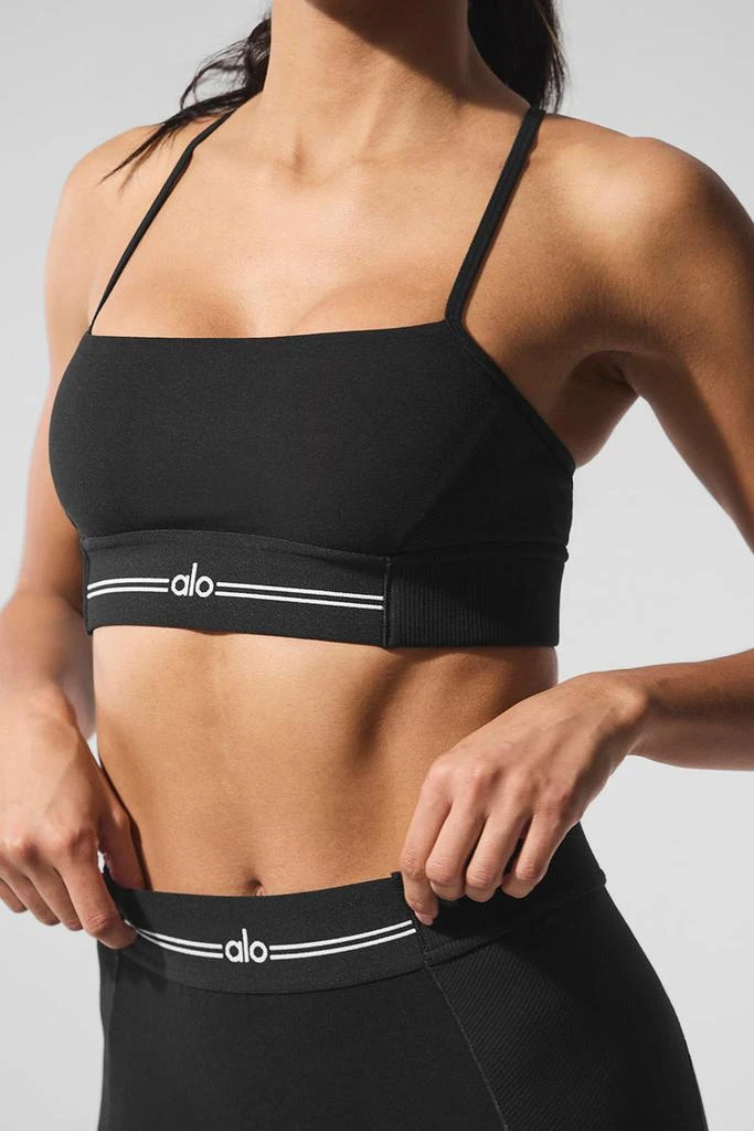 Alo Alosoft High-Waist 7/8 Relay Legging - Black/White 4