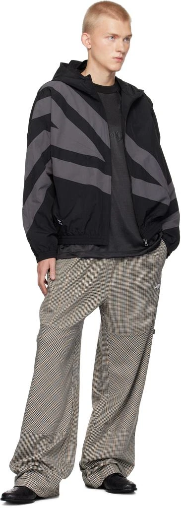 Umbro Beige & Black Club Check Trousers 4