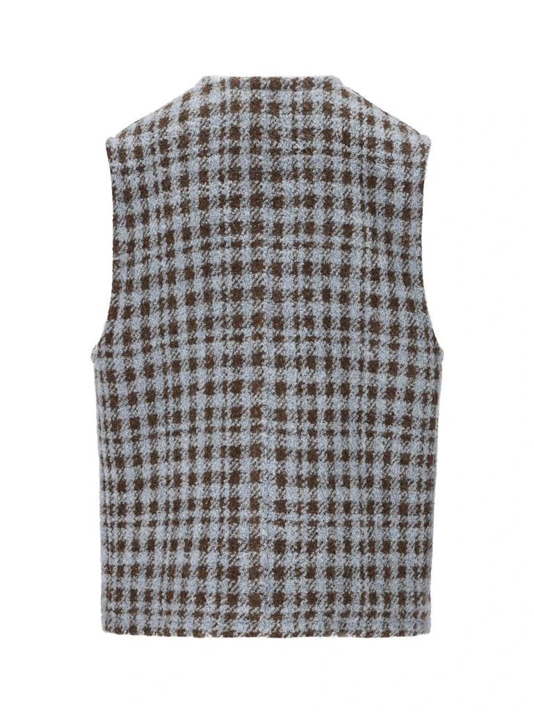 ETRO ETRO Houndstooth Embroidered U-Neck Gilet 2