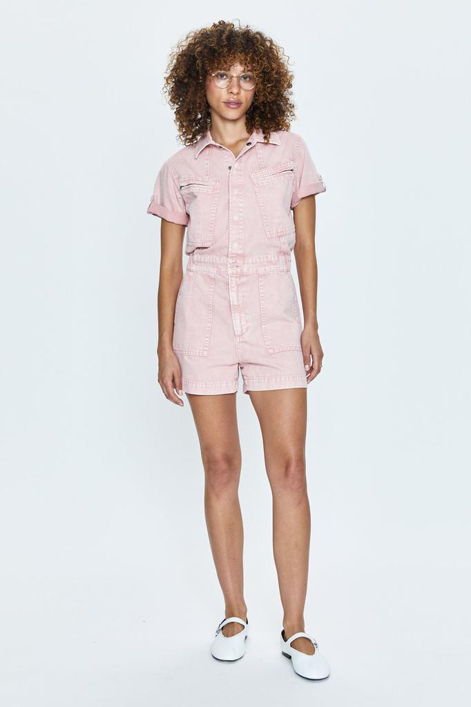 Pistola Denim Campbell Romper - Rose Quartz