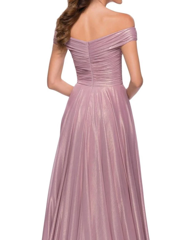 La Femme La Femme - Off Shoulder A-Line Gown 4