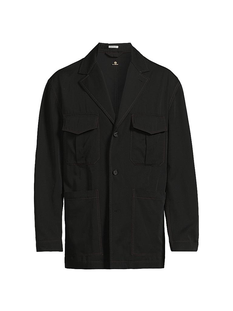 【送料&関税込】Alexander McQueen Single Breasted Long Sleev Alexander McQueen Single Breasted Long Sleeved Jacket