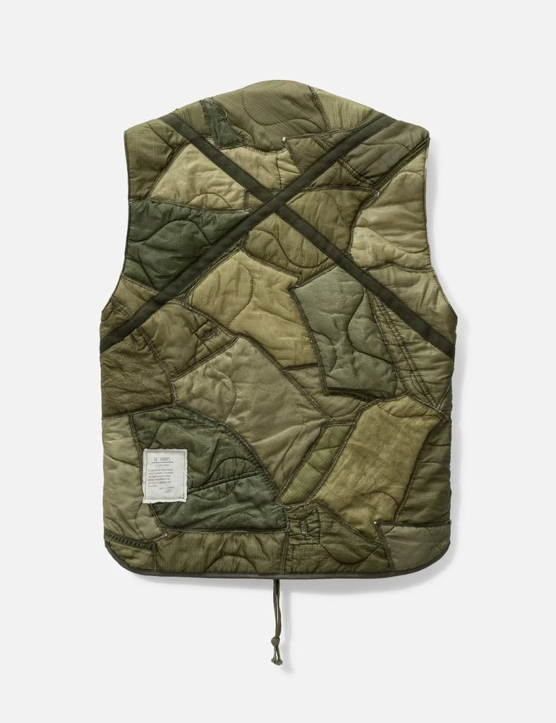 Greg Lauren Mixed Puffer Zip Vest 2