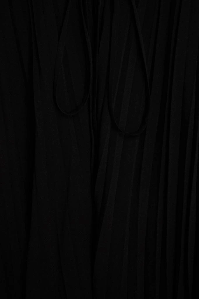 Valentino Wrap-effect pleated silk-crepe maxi dress 4