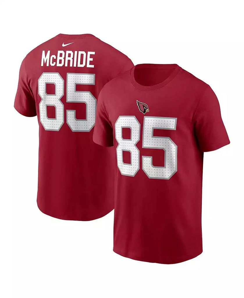 NIKE Men's Trey McBride Cardinal Arizona Cardinals Name Number T-Shirt 1
