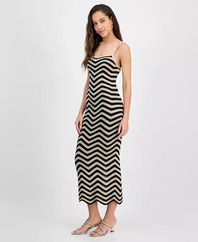 GUESS Women's Vera Chevron Lace-Up Dress 3
