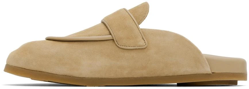 Max Mara Beige Soft Suede Mules 3